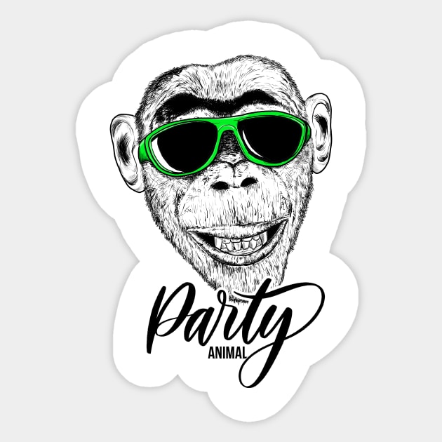 Party Animal Sticker by Kelimok